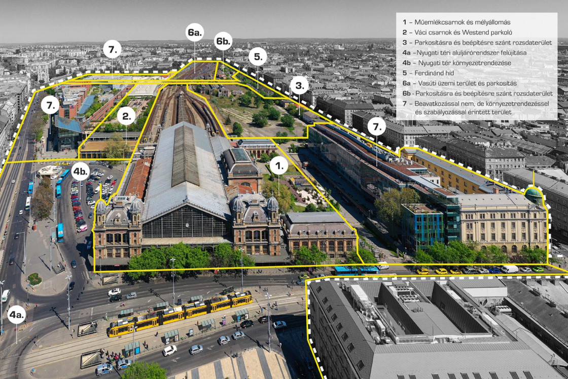 Budapesti főpályaudvarrá fejlesztik a Nyugatit, vasúti alagutat építenek, a felüljárót pedig lebontják a téren