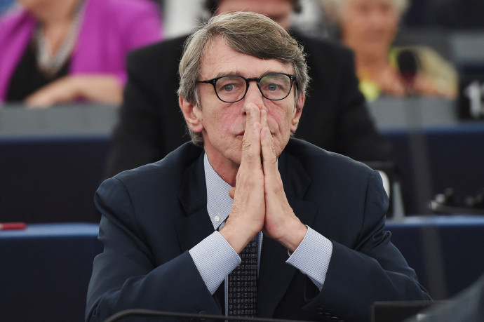 David Sassoli, az Európai Parlament elnöke – Fotó: Frederick Florin / AFP