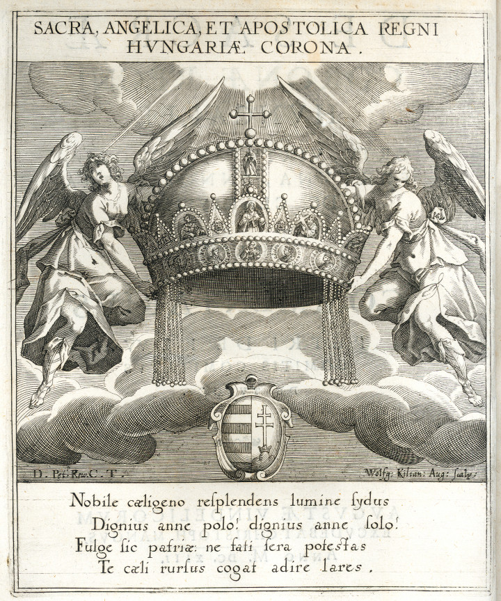 Koronametszetet Révay 1613. évi Commentariusából – Forrás: BTK TTI könyvtára