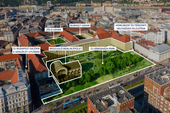 Kiírják a pályázatot, parkolóból park lesz a Városháza udvara 2023 végére