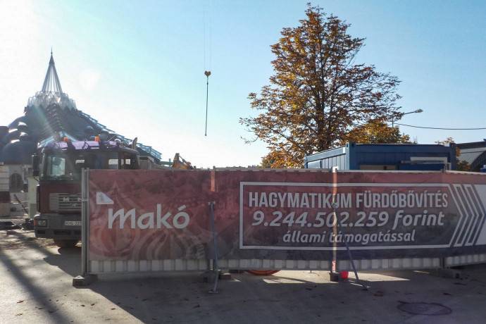 A Hagymatikumnál folyik az építkezés – Fotó: Móra Ferenc Sándor / Telex