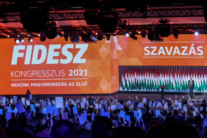 Elfogadták a beszámolókat a Fidesz kongresszusán – Fotó: Huszti István / Telex
