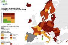 Egész Magyarország a legsúlyosabb kategóriába került az EU friss járványügyi térképén