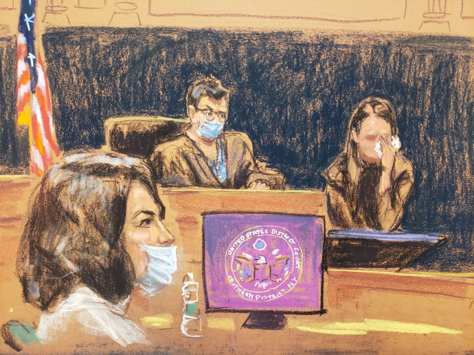 Jane vallomása egy, a keddi tárgyaláson készült rajzon – Forrás: Jane Rosenberg / Reuters