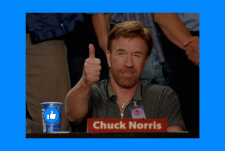 Chuck Norris nyerte a lájkbajnokságot. Minden kategóriában.