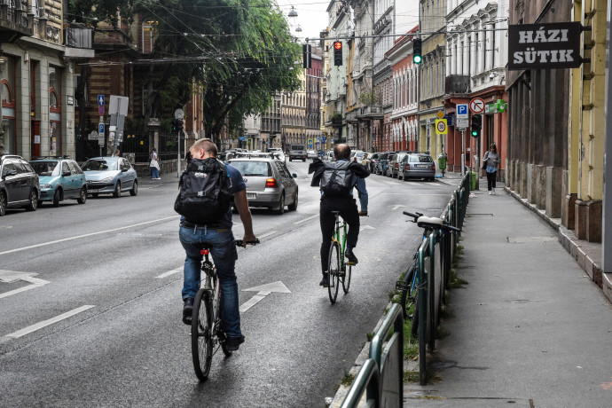 Nem áll meg a budapesti bicikliforgalom növekedése