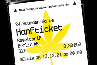 Kenderolajjal átitatott, ehető jegyeket adnak a berlini tömegközlekedésen a karácsonyi stressz ellen