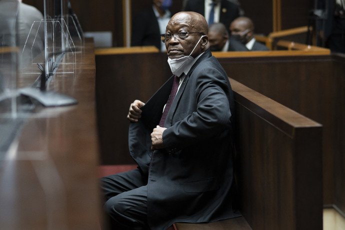 Jacob Zuma a dél-afrikai legfelsőbb bíróságon idén októberben – fotó: Jerome Delay / AFP