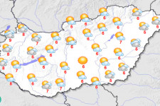 Tízfokos meleg is lehet pénteken, helyenként hózáporral, máshol viharos széllökéssel