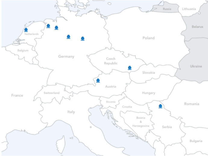 A Gazprom tárolói. Forrás: Gazprom