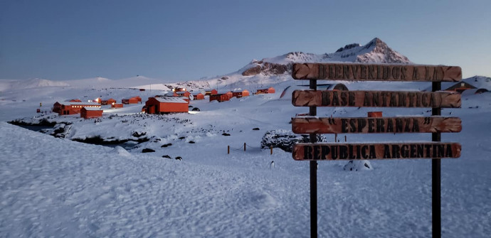Base Antarctico Esperanza: az argentin telep az Antarktiszon. Fotó: Raúl Ricardo Alfonsín Escuela / Facebook