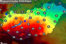 17 fokos különbség az országban karácsony napján