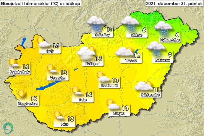 Tizenhat fokos meleggel is búcsúzhat 2021