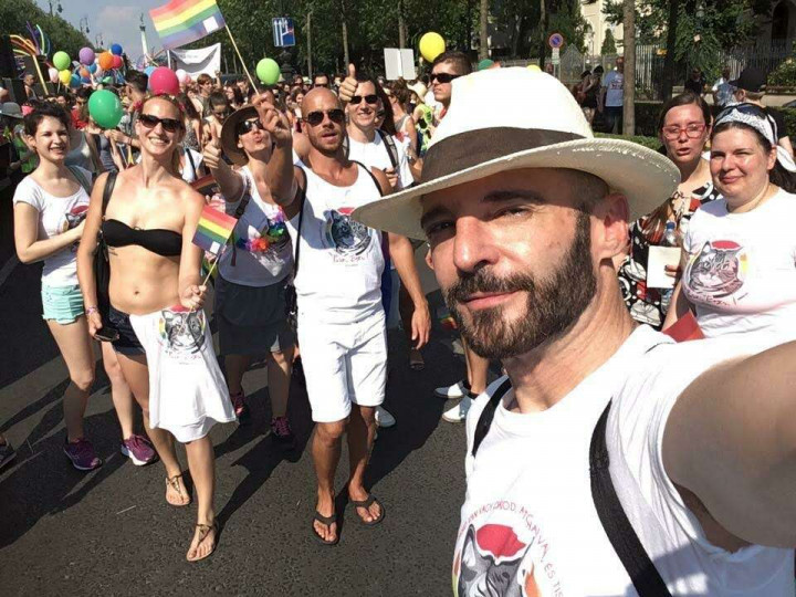 Homonnay Gergely a 2017-es Pride-on – Fotó: Homonnay Gergely / Instagram