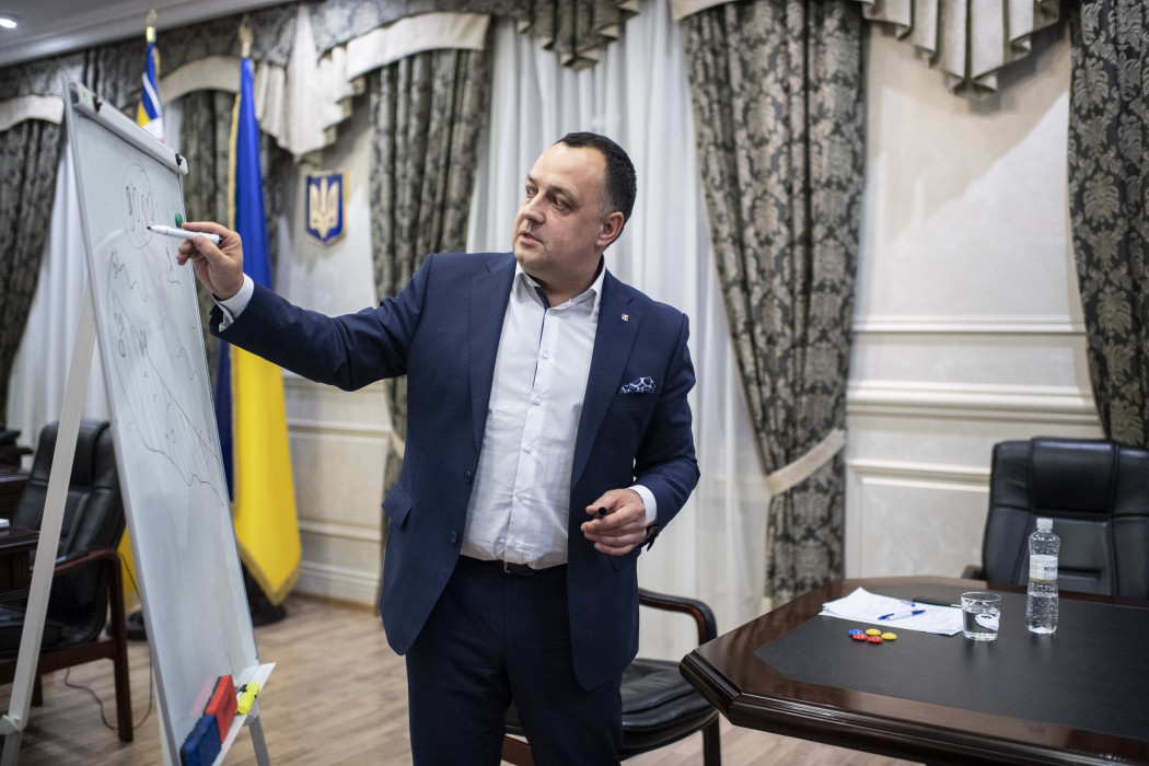 Volodimir Csubirko, Kárpátalja Megyei Tanácsának elnöke – Fotó: Bődey János / Telex