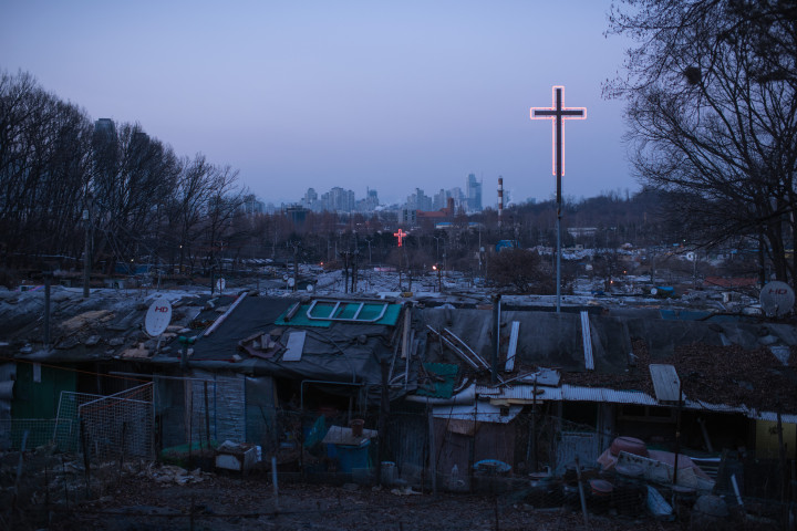 Nyomornegyed Szöul külvárosában 2016-ban – Fotó: Ed Jones / AFP