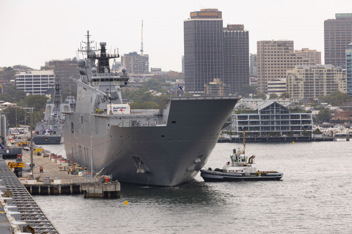 A HMAS Adelaide 2022. január 18-án Brisbane-ben – Fotó: Susan Mossop / Australian Defence Force / AFP