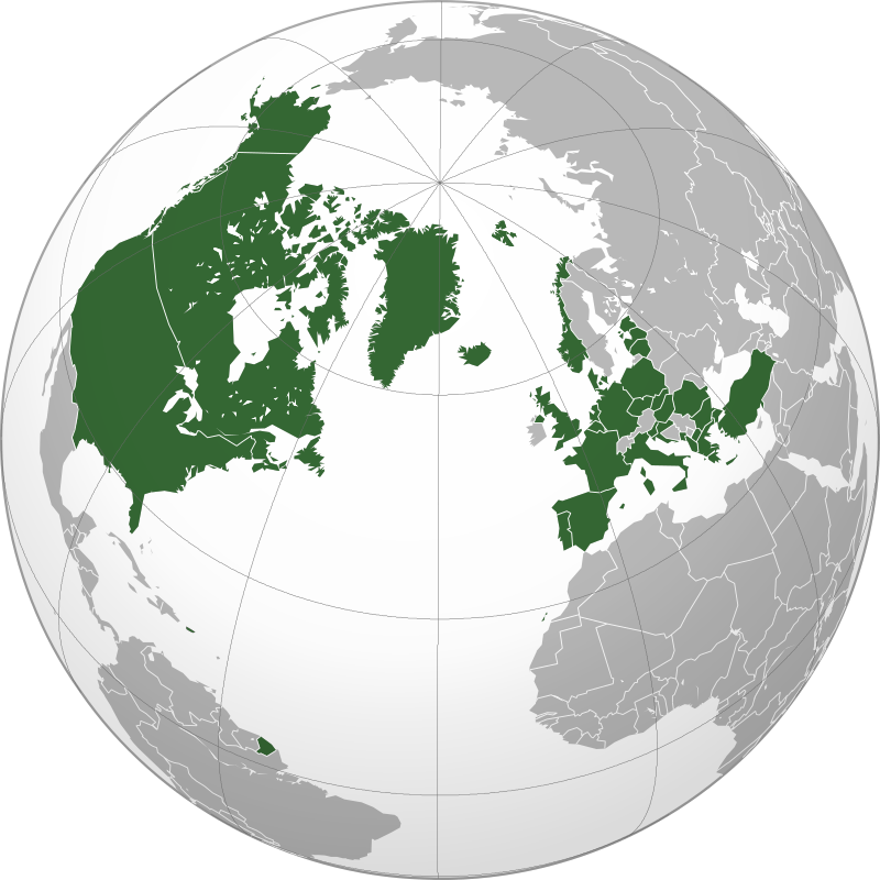 A NATO tagországai – Forrás: Addicted04/Wikipedia