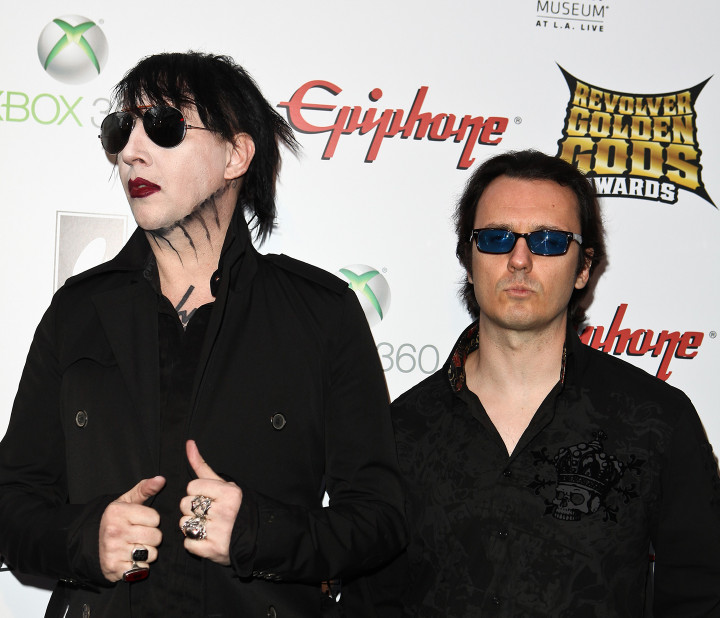 Marilyn Manson és Damien Echols a Revolver Golden Gods díjátadón 2012. április 11-én Los Angelesben – Fotó: Chelsea Lauren / WireImage / Getty Images