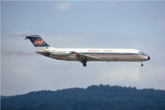 Egy, a Jugoszláv Légitársaság (JAT) 367-es lezuhant járatával megegyező repülő – Fotó: Wikipedia