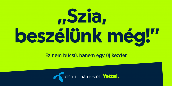 Az egyik arculatváltós plakát – Fotó: Telenor / Yettel