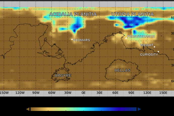 Magyar kutatók szimulációval megvizsgálták, hol és mikor lehet értelme folyékony vizet keresni a Marson