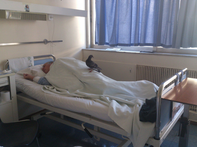 Beteg egy görög kórházban 2013-ban – Fotó: Ιωάννης Πρωτονοτάριος / Flickr