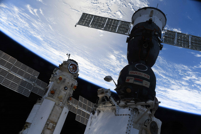 A Nemzetközi Űrállomáshoz csatlakozóz orosz Nauka mudul 2021. július 29-én – Fotó: OLEG NOVITSKY / AFP or licensors