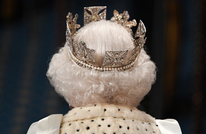 II. Erzsébet a brit parlament új ülésszakának megnyitóján 2019. október 14-én – Fotó: Leon Neal / Pool / AFP