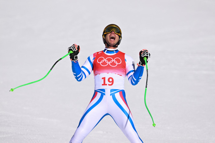 A francia Johan Clarey 41 évesen lett olimpiai ezüstérmes lesiklásban – Fotó: Joe Klamar/ AFP