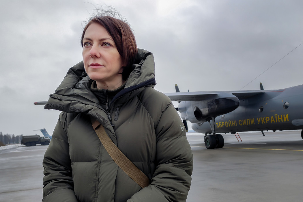 Anna Maljar, az ukrán védelmi miniszterhelyettes – Fotó: Nyilas Gergely / Telex