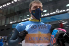 Ne legyen háború Ukrajnában – üzente verseny közben egy ukrán sportoló a téli olimpián