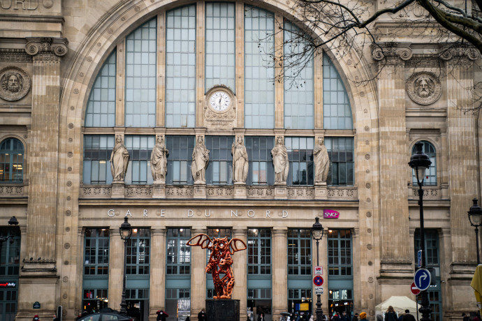 A párizsi Gare du Nord pályaudvar – Fotó: Xose Bouzas / Hans Lucas via AFP