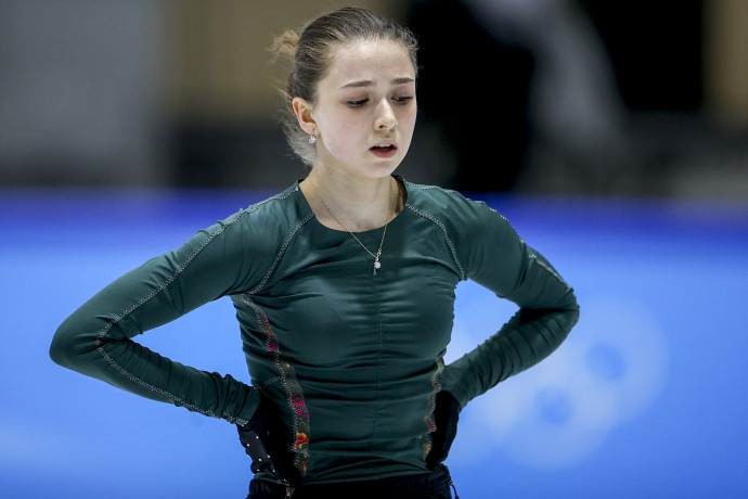 Kamila Valijeva pozitív doppingmintája ellenére korcsolyázhat az olimpián – Fotó: Nikolya Muratkin/Anadolu Agency/AFP