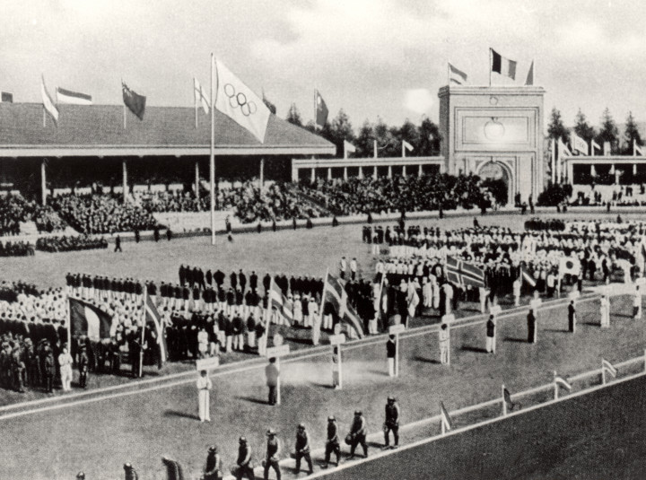 Az antwerpeni olimpia nyitóünnepsége 1920. augusztus 14-én – Fotó: Getty Images / 1920 Getty Images