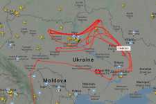 Alaposan körbejárta az amúgy is üres ukrán légteret egy amerikai drón