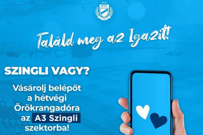 Szingliszektor nyílik az MTK-stadionban