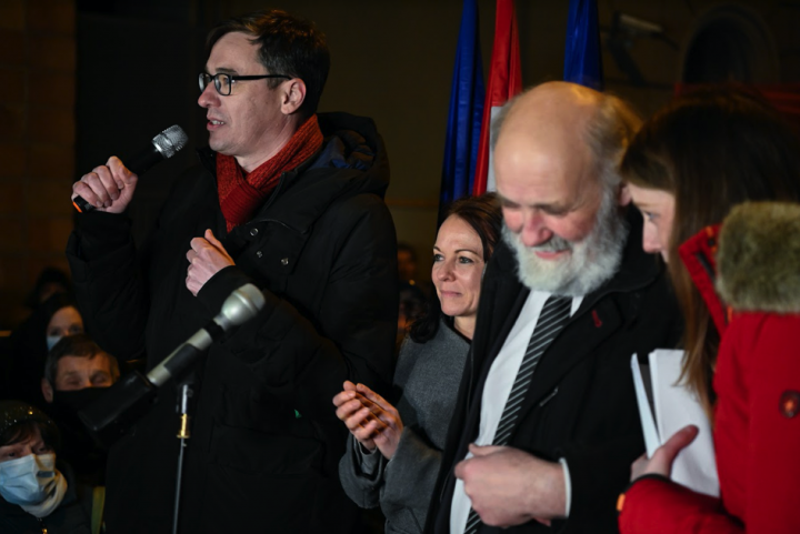 Karácsony Gergely szerint Iványi Gábor a nemzet lelkiismerete – Fotó: Bődey János / Telex.hu