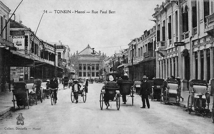 A Paul Bert utca Hanoi francia negyedében – Fotó: Pierre Dieulefils / Wikipedia