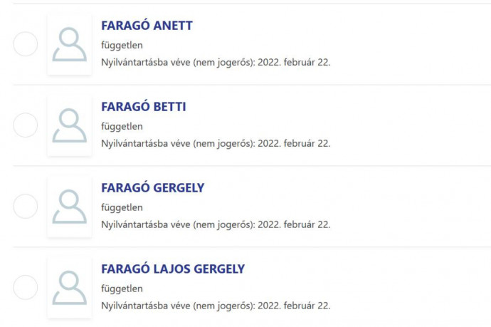 A békéscsabaiak választási jelöltjei: Faragó, Faragó, Faragó és Faragó