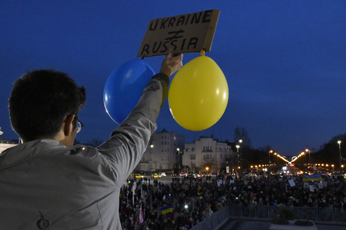 Véget ért a magyarországi ukrán közösség háborúellenes tüntetése