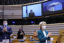 Zelenszkij az EP előtt: Senki nem fog megtörni bennünket