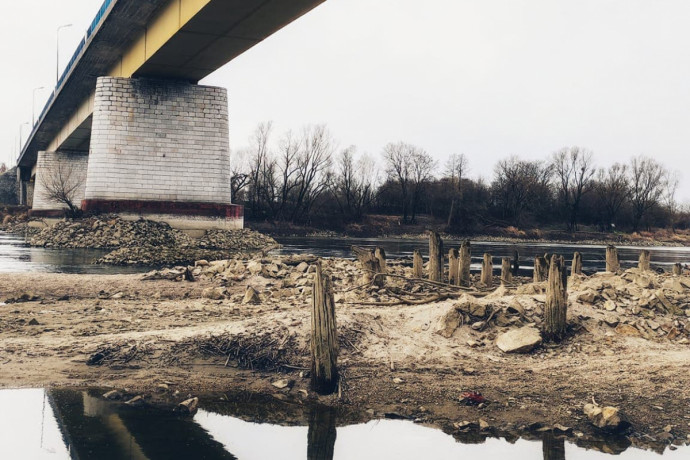 Szinte elfogyott a víz a Drávából