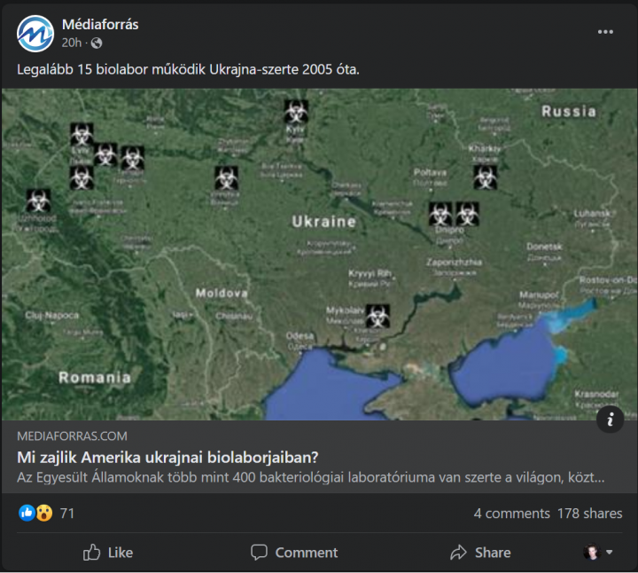A Médiaforrás posztja – Fotó: Facebook