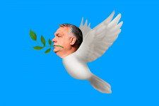 A békegalambbá sminkelt Orbánt imádják a rajongók, de az orosz propaganda tovább dübörög a háttérben