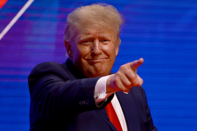 Donald Trump 2022. február 26-án a CPAC gyűlésén – fotó: Joe Raedle/Getty Images