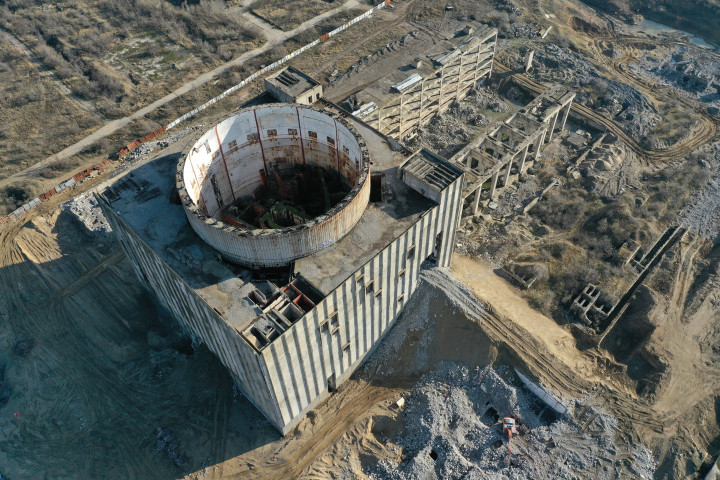 Ukrajna által épített, majd félbehagyott atomerőmű a Krímben 2021 decemberében – Fotó: Sergei Malgavko / TASS / Getty Images