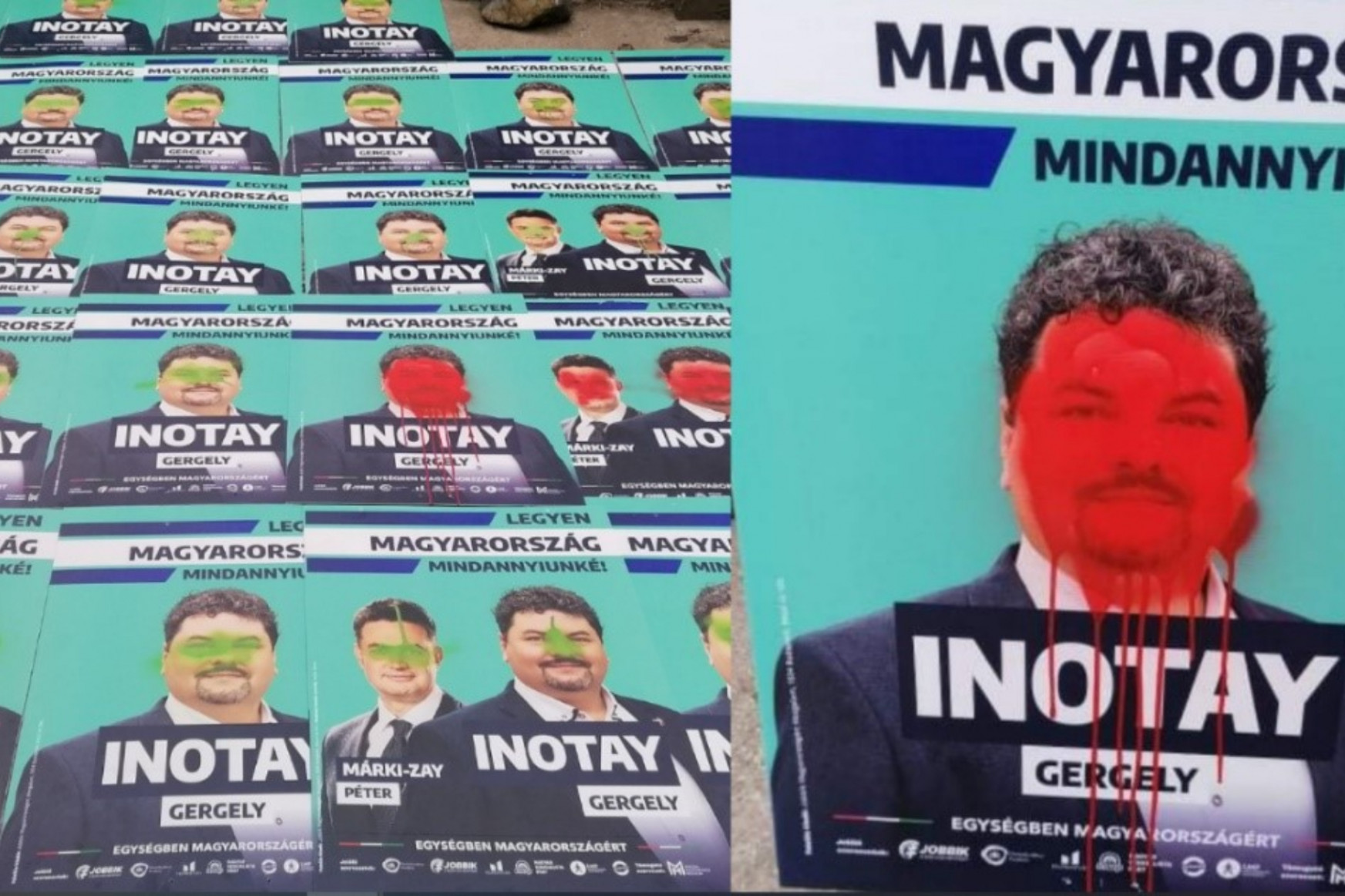 Több száz plakát megrongálása miatt tesz feljelentést a Vác központú választókerület ellenzéki jelöltje