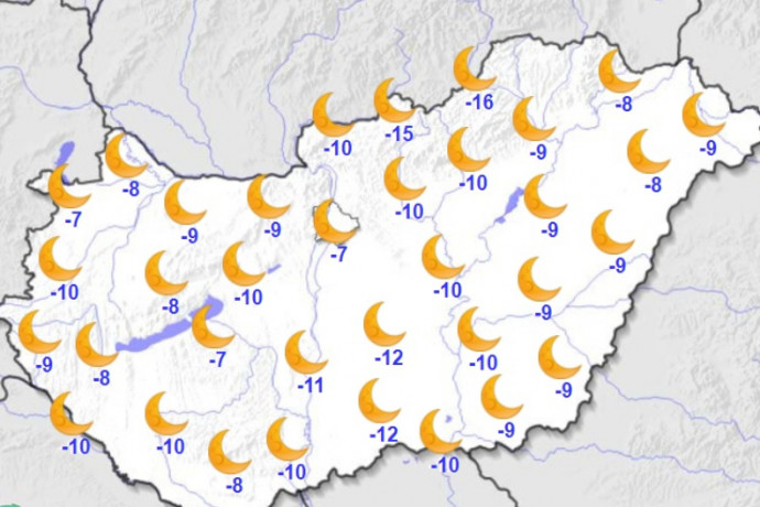 Szokatlanul száraz a levegő, éjjel mínusz 10 fok is lehet