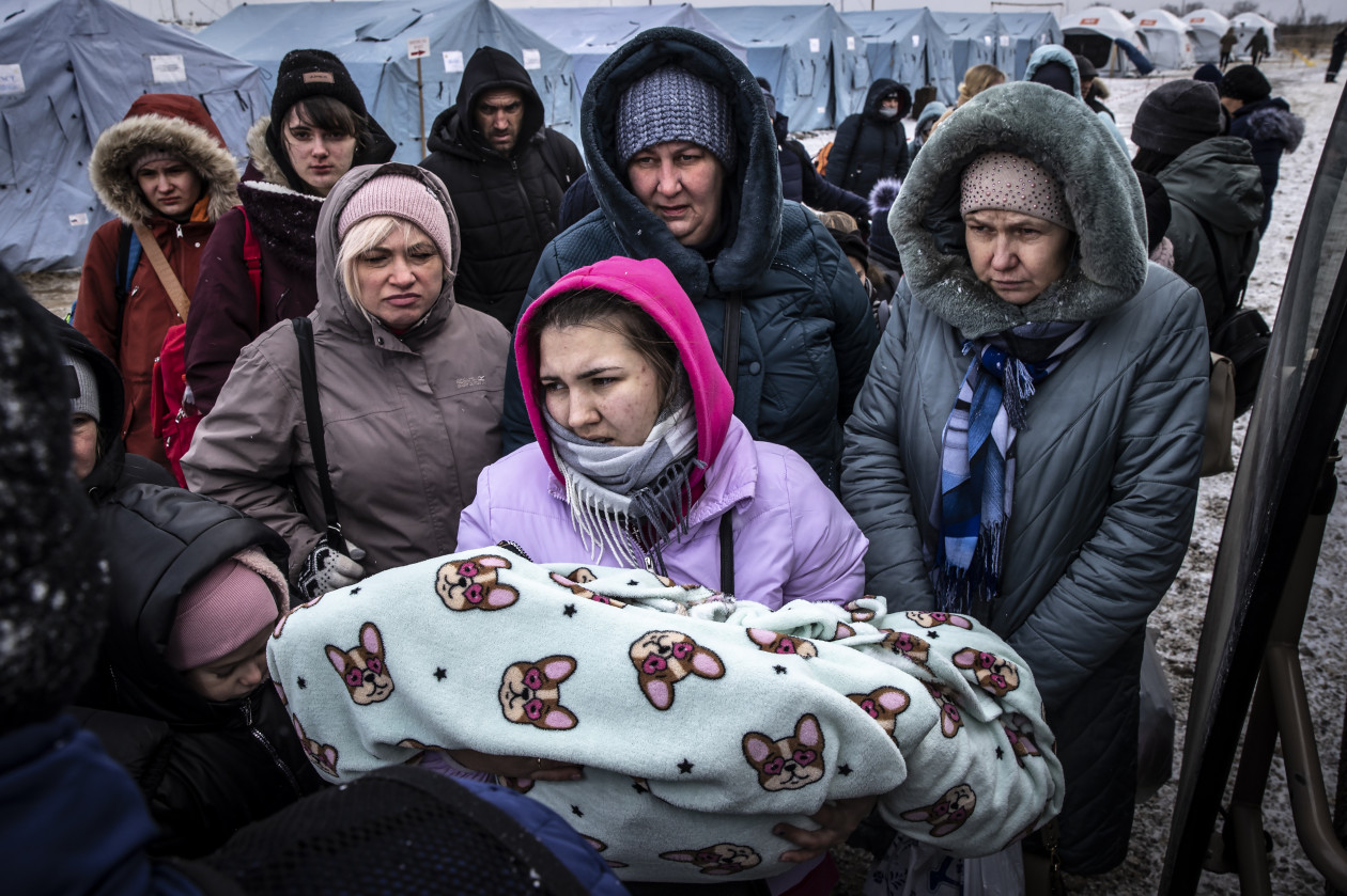  Menekülttábor a moldovai Palancánál, az ukrán határ közelében – Fotó: Huszti István / Telex
